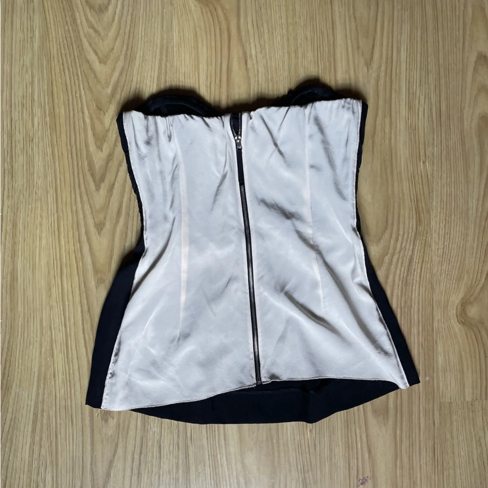 D&G Black Strapless Bustier Top - Picture 2 of 6